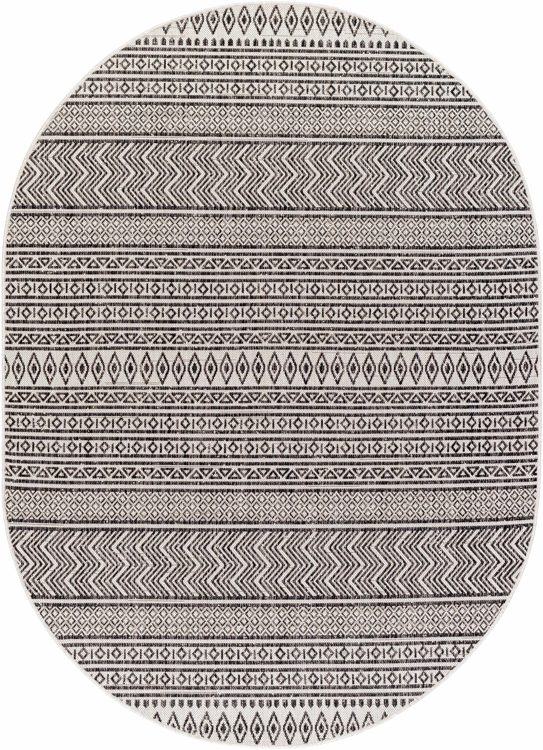 Imboden Black&White Outdoor Rug - Ornate Home