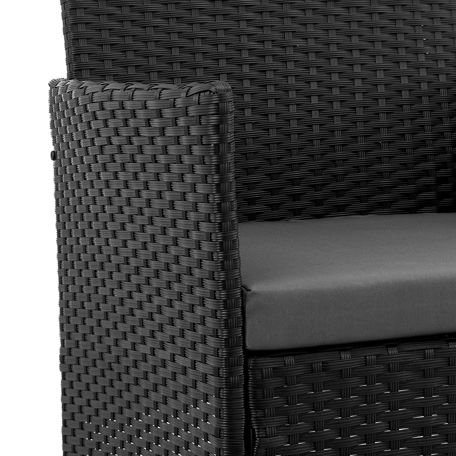 Imperia Patio 2-Person Seating Group with End Table with Grey Cushions - Ornate Home