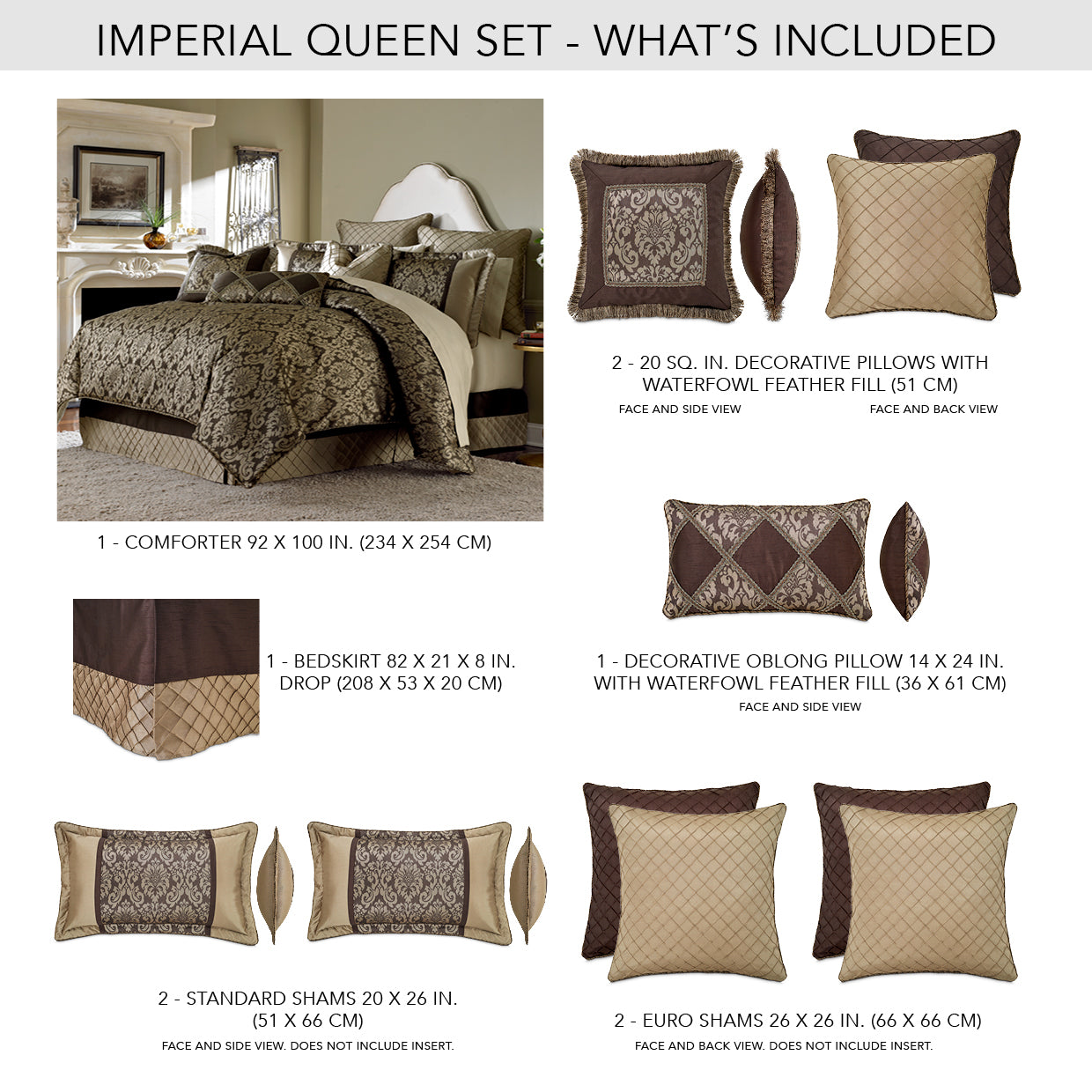 Imperial Bronze Comforter Set - Ornate Home