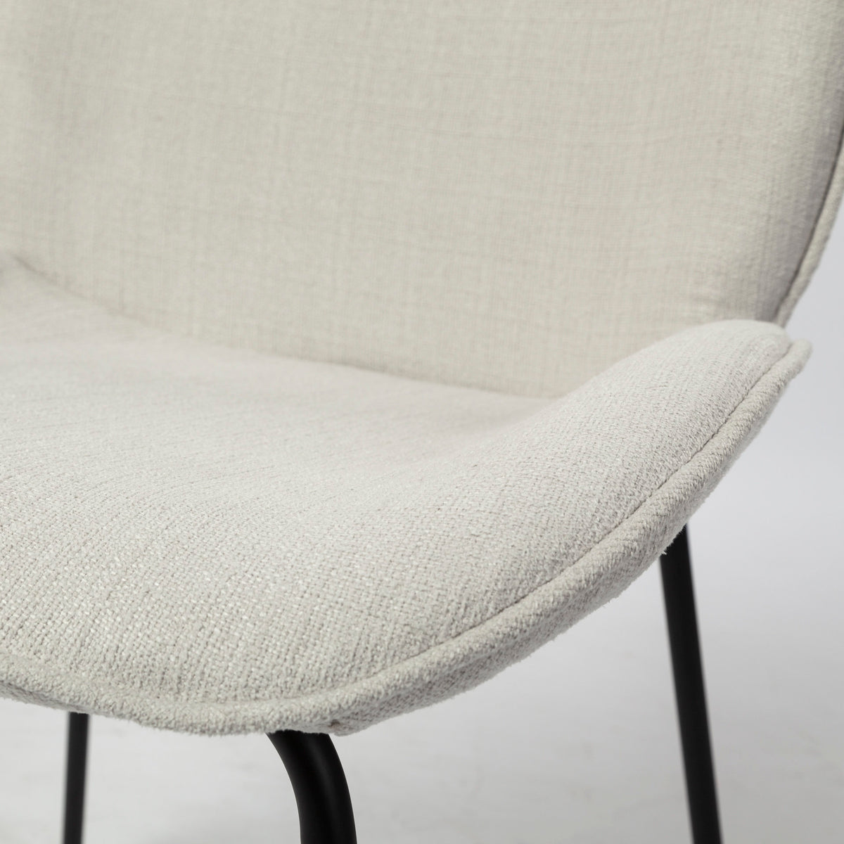 Inala White/Black Curved Back Dining Side Chair (Set of 2) - Ornate Home