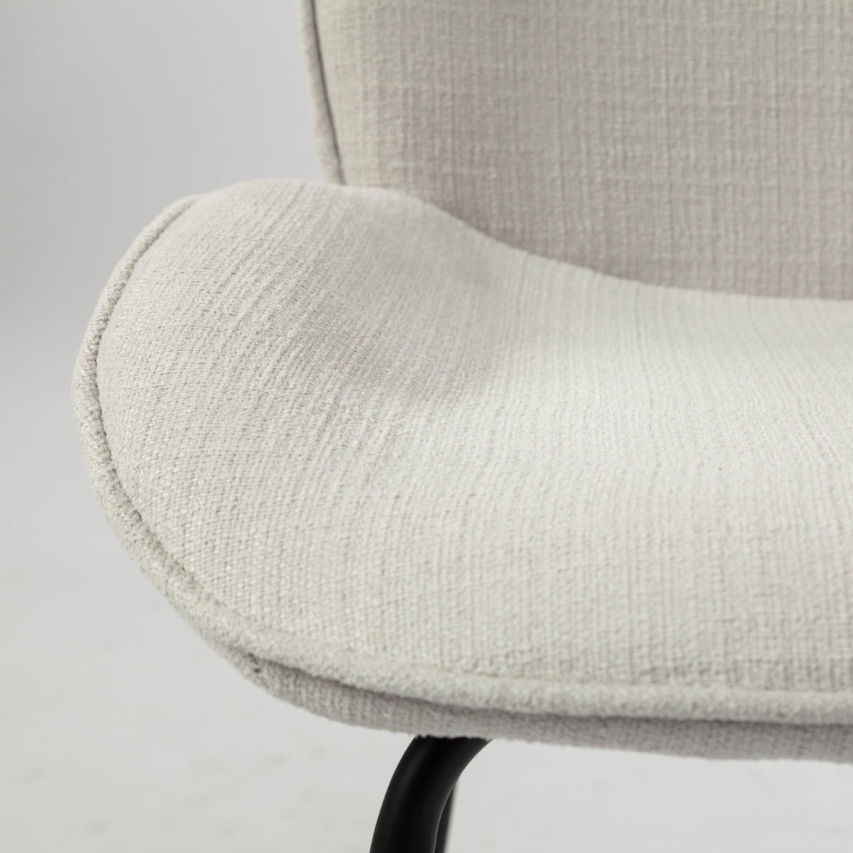 Inala White/Black Curved Back Dining Side Chair (Set of 2) - Ornate Home