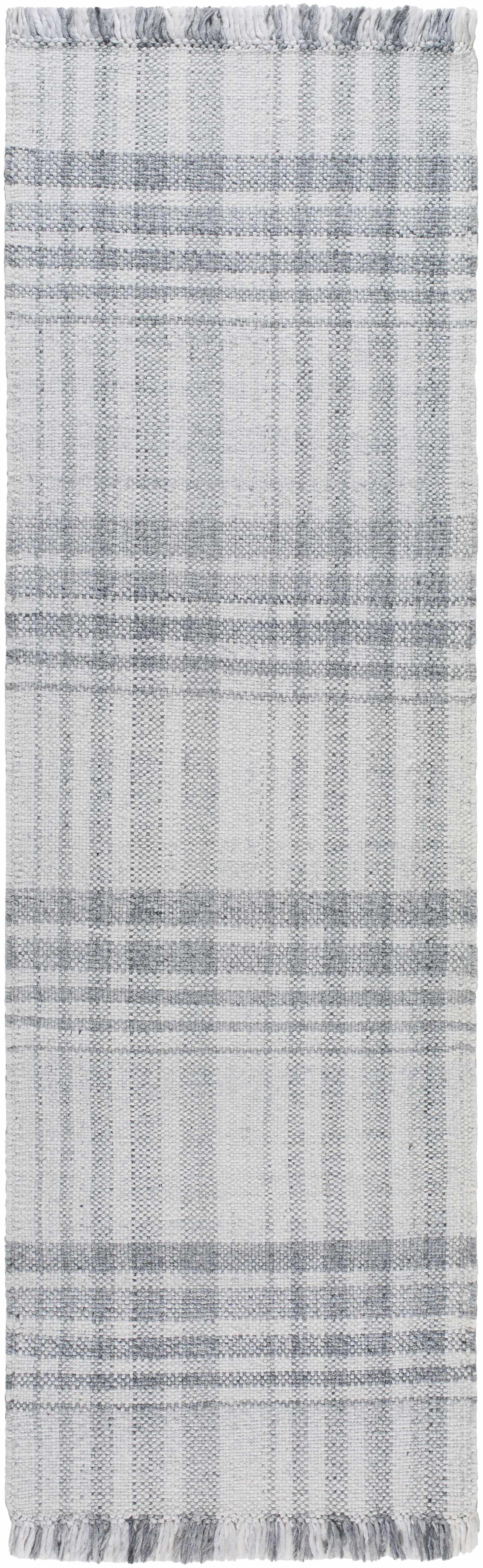 Inara Gray Plaid Area Rug - Clearance - Ornate Home