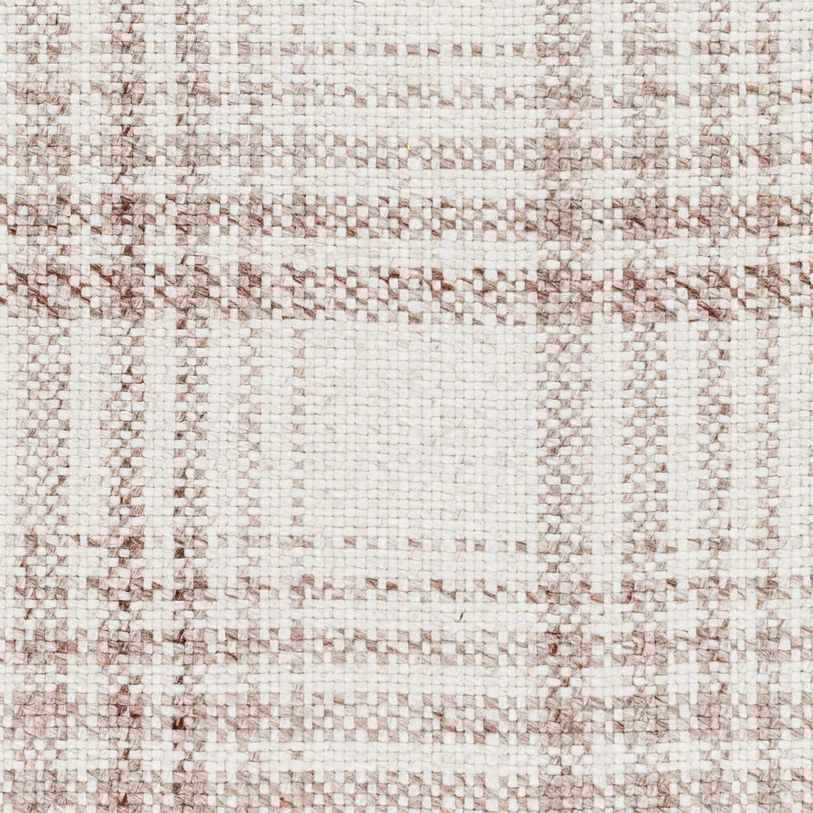 Inara Light Brown Plaid Hand Woven Area Rug - Ornate Home
