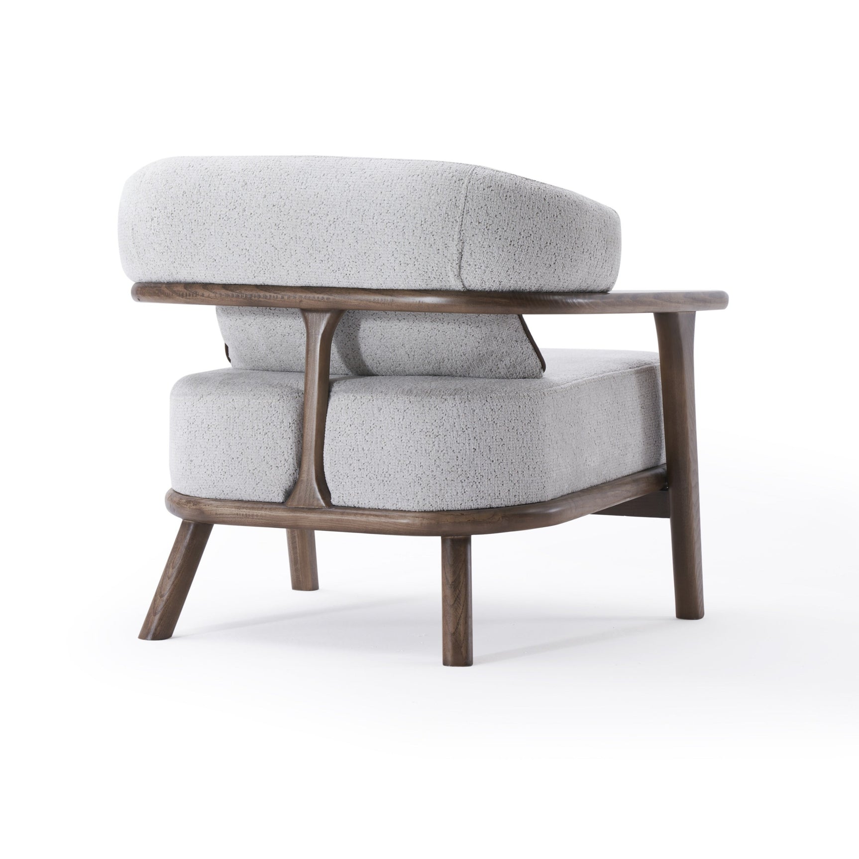 Indigo White & Walnut Living Room Set / 3pc - Ornate Home