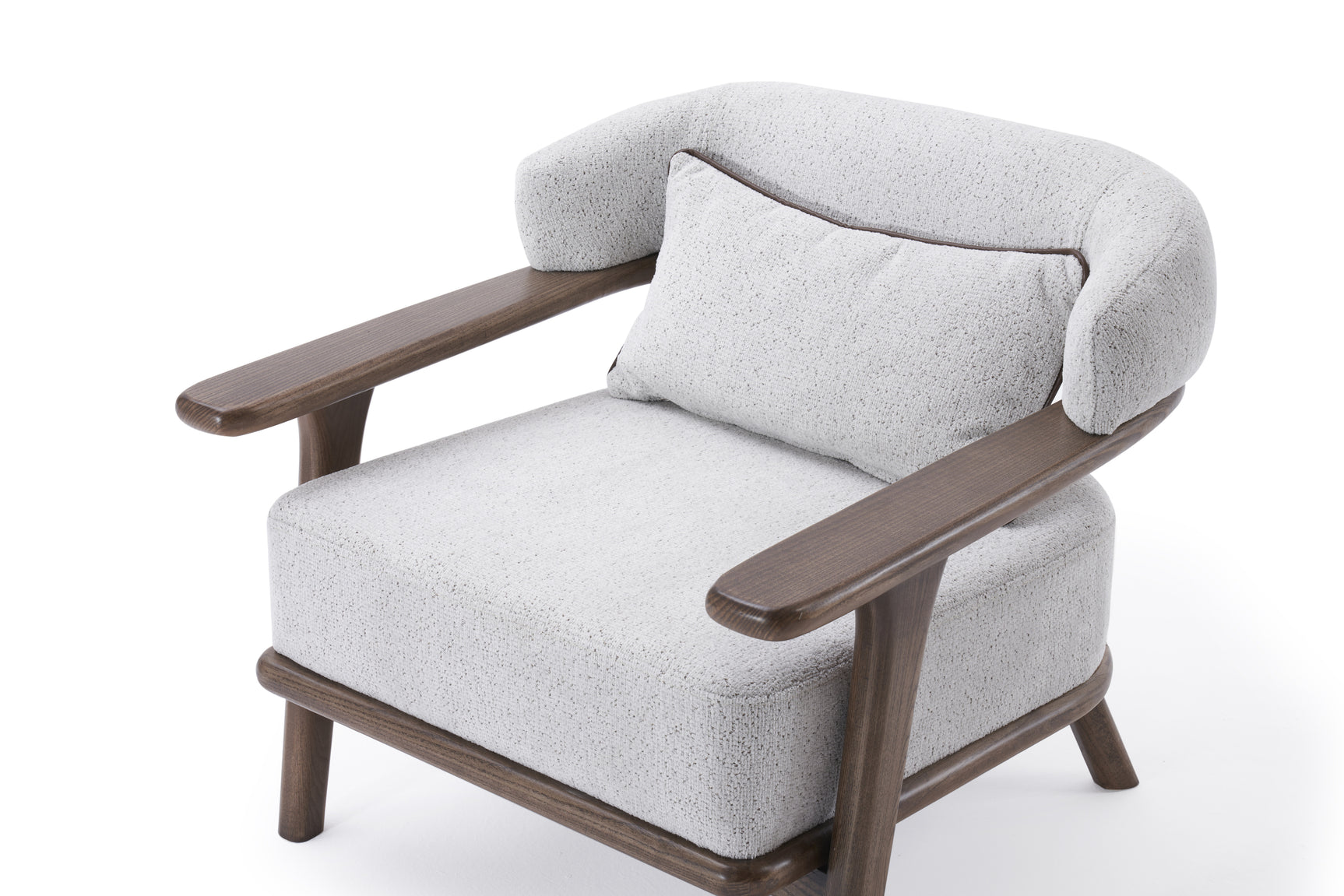 Indigo White & Walnut Living Room Set / 3pc - Ornate Home