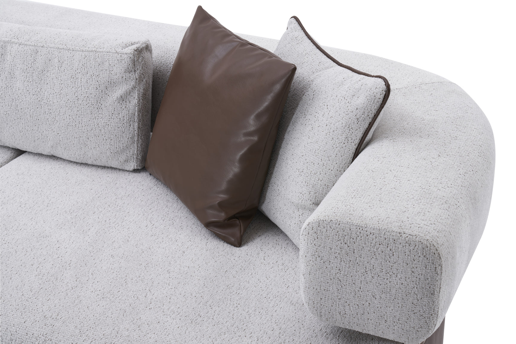 Indigo White & Walnut Living Room Set / 3pc - Ornate Home