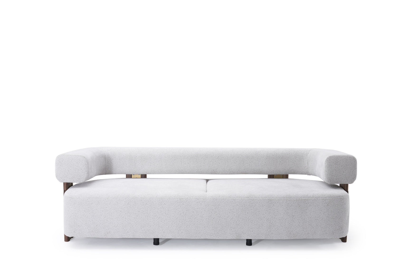 Indigo White & Walnut Living Room Set / 3pc - Ornate Home