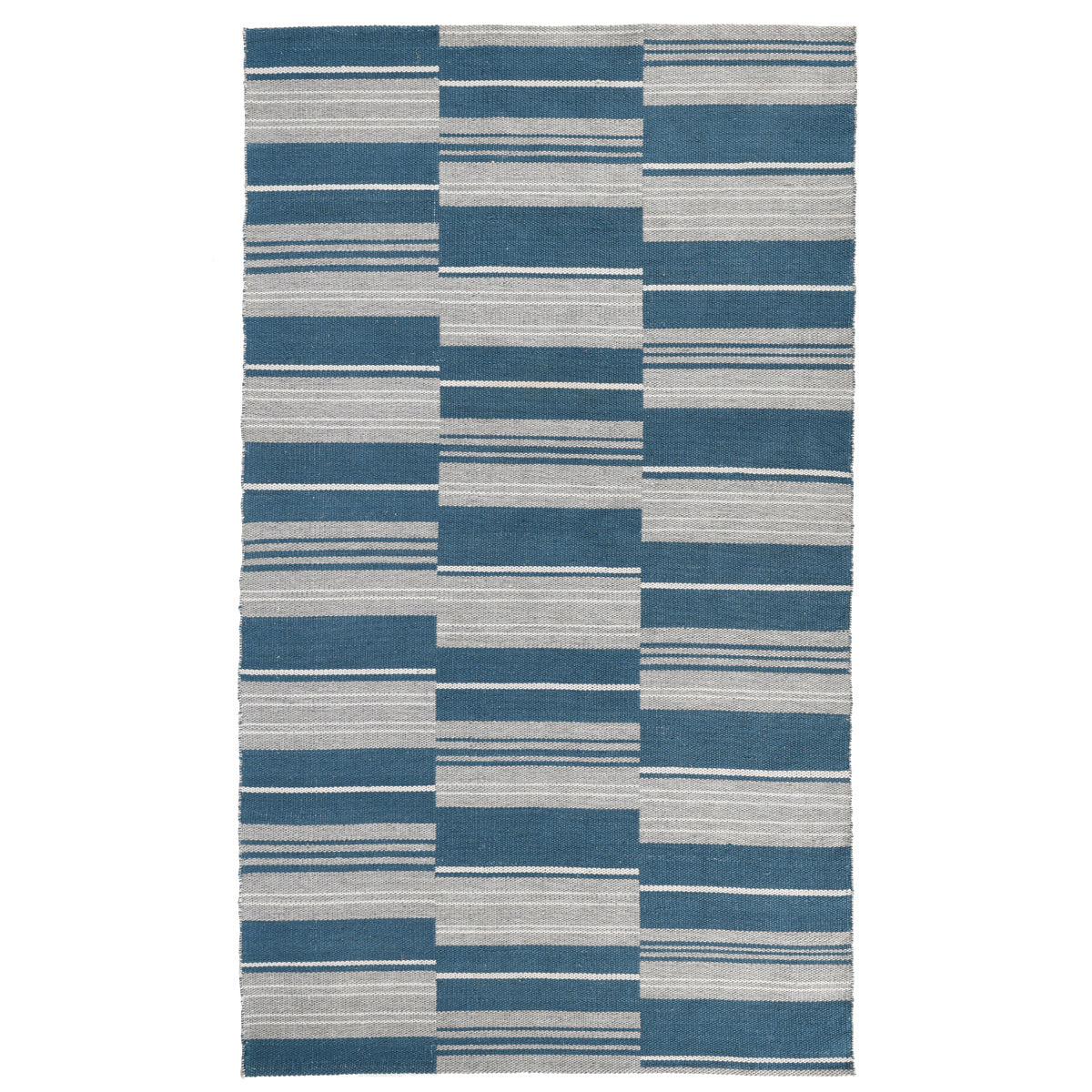 Indoor/Outdoor Colton Cabana Blue Stripe Rug - Ornate Home