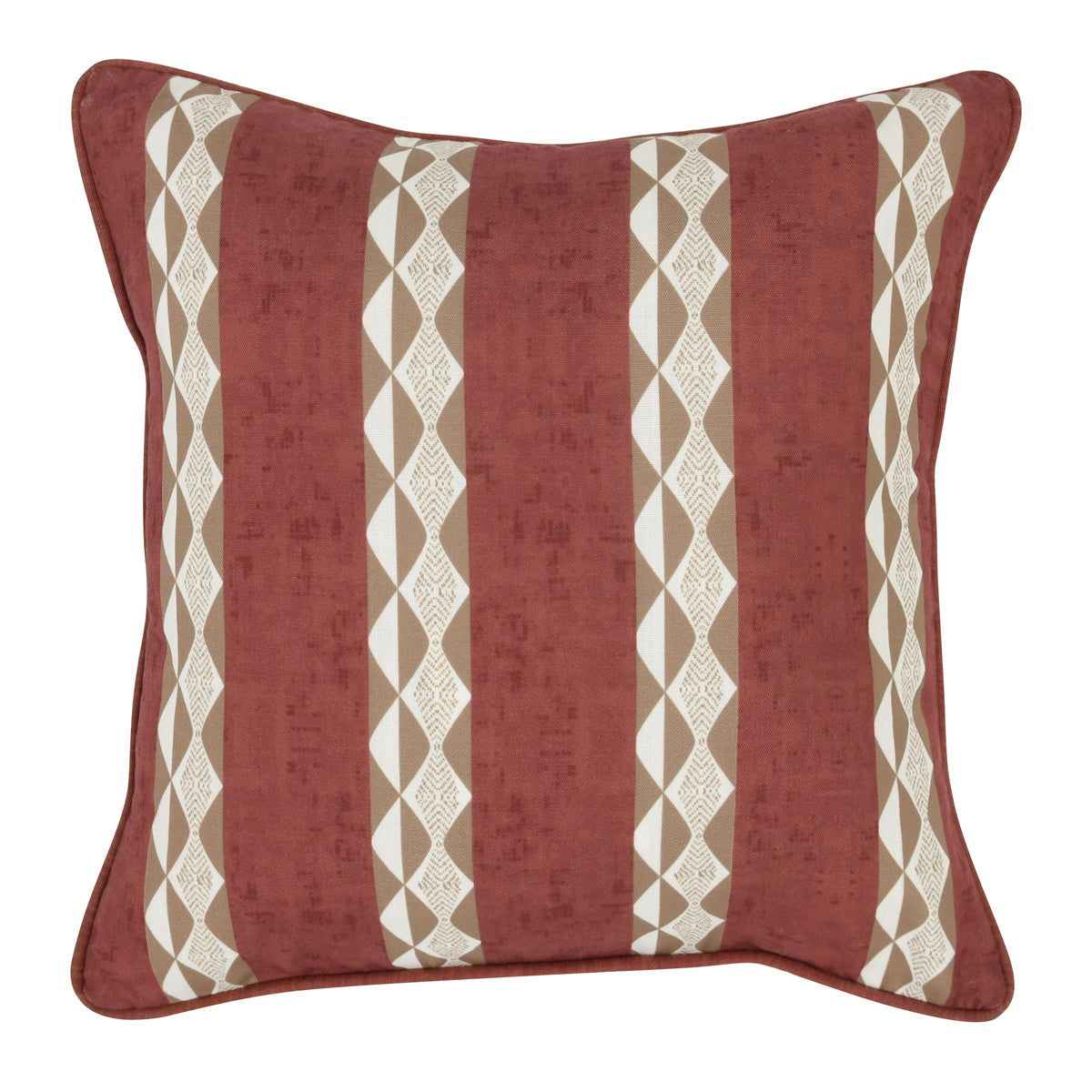 Indoor/Outdoor Delray Clay Red Throw Pillow (Set of 2) - Ornate Home