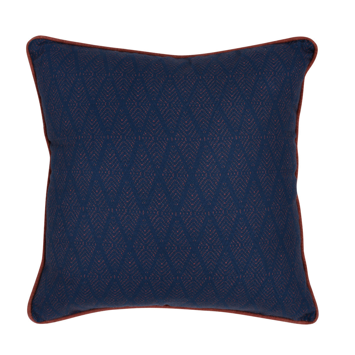 Indoor/Outdoor Gulf Dark Blue/Red Throw Pillow (Set of 2) - Ornate Home