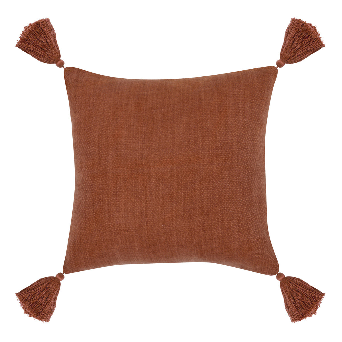 Indoor/Outdoor Karo Red Clay Throw Pillow (Set of 2) - Ornate Home
