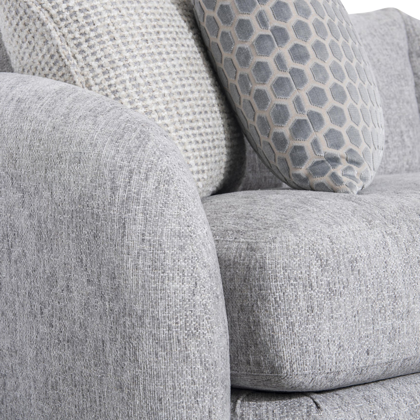 Indy Grey Fabric Sofa - Ornate Home