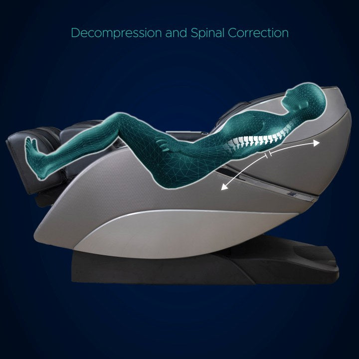 Infinity Gen Max 4D Gray/Black Massage Chair - Ornate Home