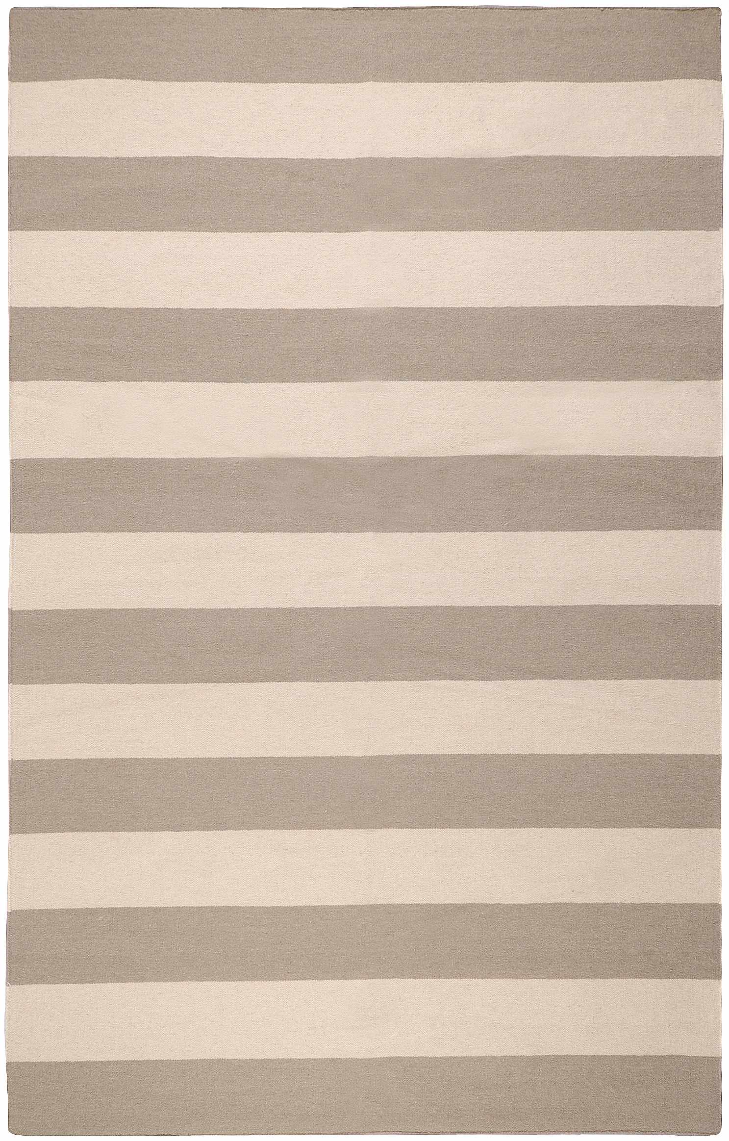 Ingersoll Beige&Gray Striped Wool Area Rug - Clearance - Ornate Home