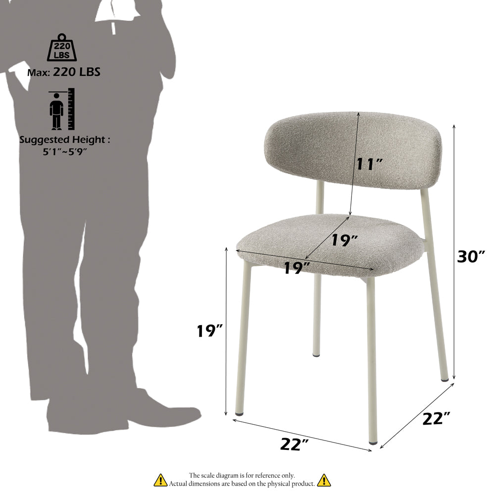 Ingram Light Gray Side Chair (Set of 2) - Ornate Home