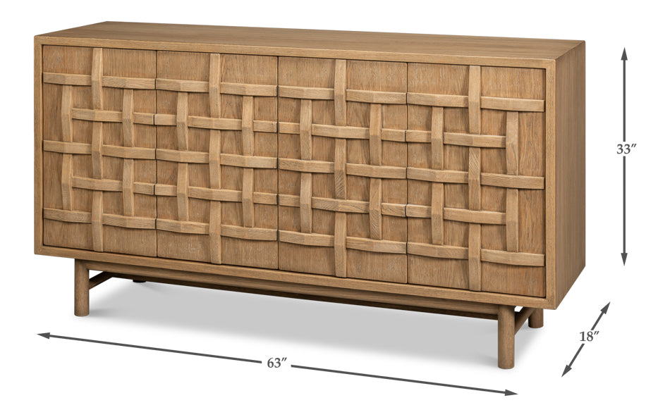 Interlace Tan Sideboard - Ornate Home