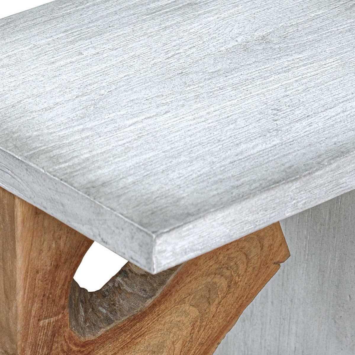 Intersect Brown/White Modern Accent Table - Ornate Home