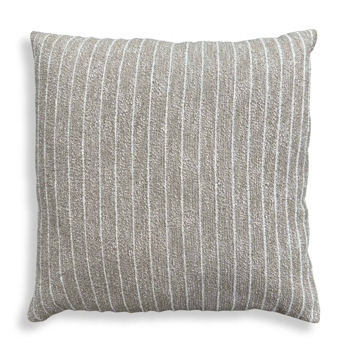 Involve Brown/White Outdoor Striped Pillow - Ornate Home