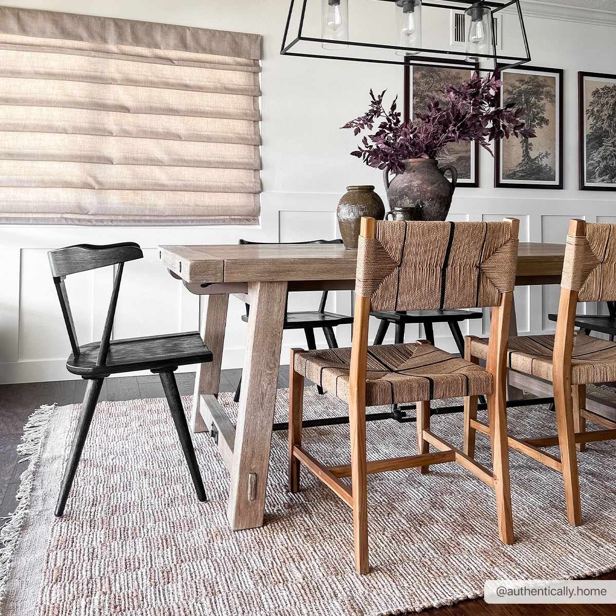 Ionut Checkered Jute Rug - Ornate Home