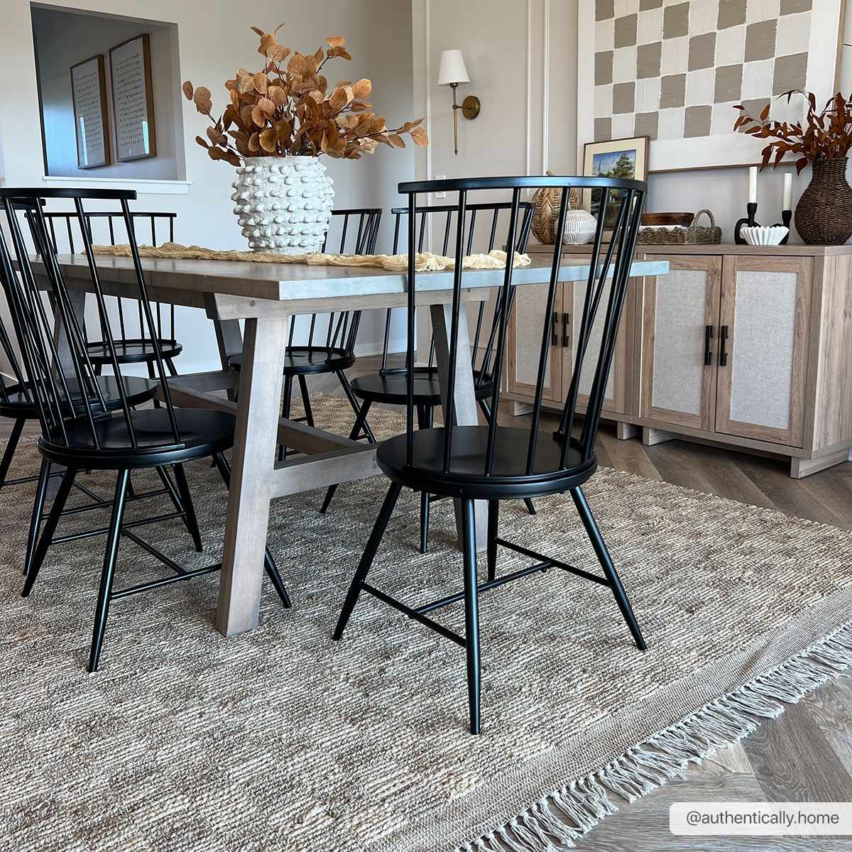 Ionut Checkered Jute Rug - Ornate Home