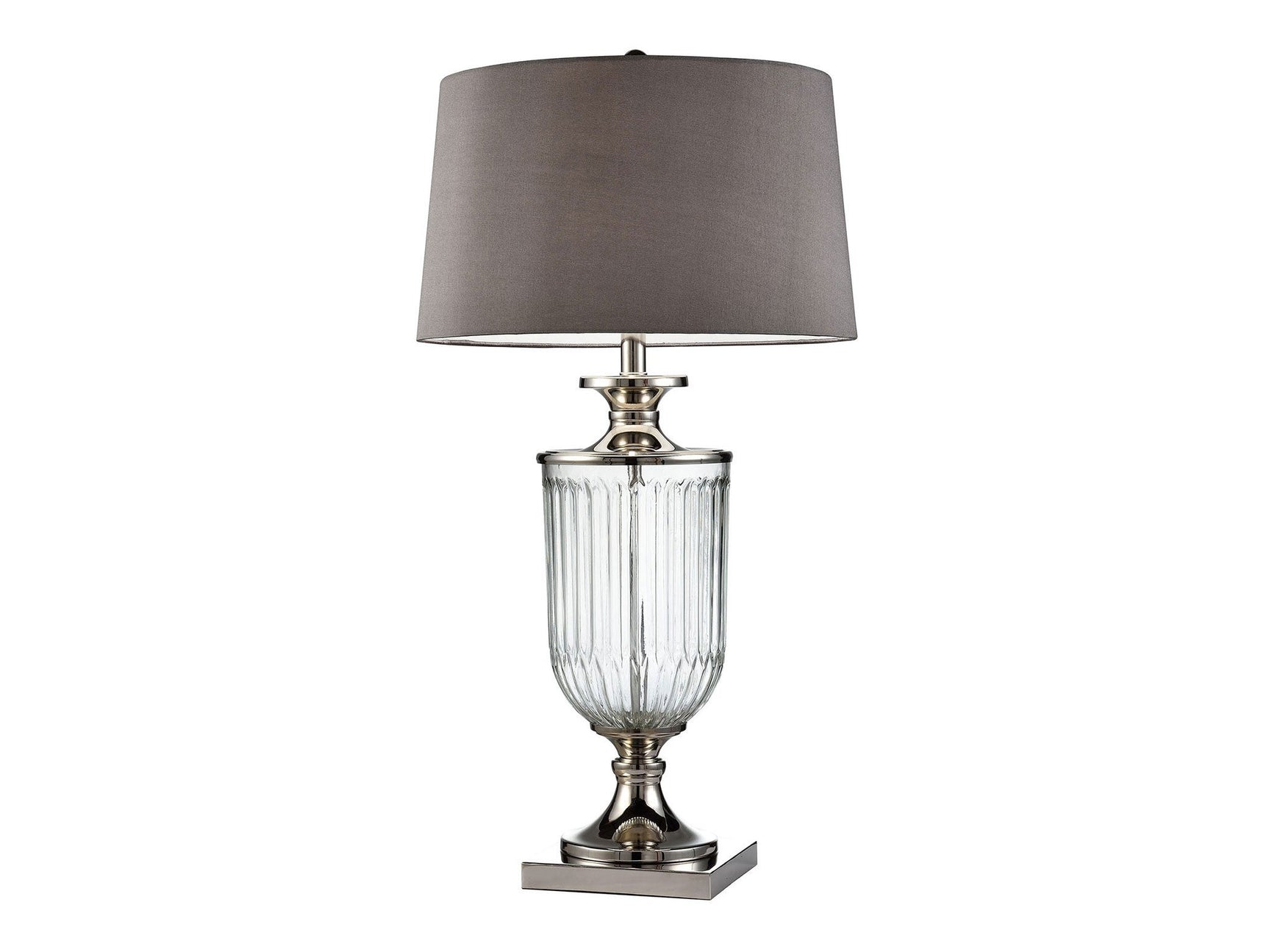 Ira Silver/Clear Table Lamp - Ornate Home