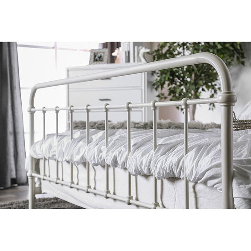 Iria Vintage White Full Bed - Ornate Home