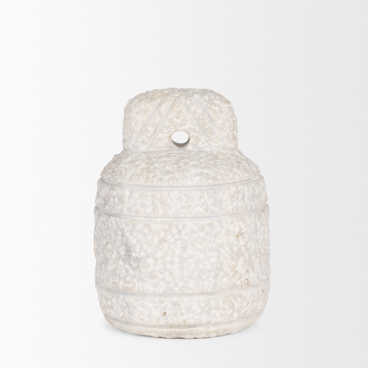 Irina White Small Marble Door Stopper - Ornate Home