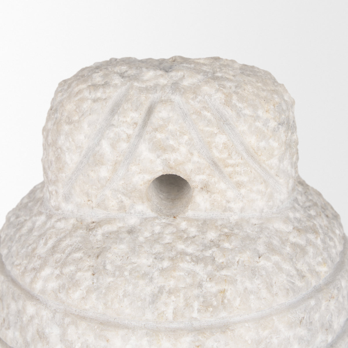 Irina White Small Marble Door Stopper - Ornate Home