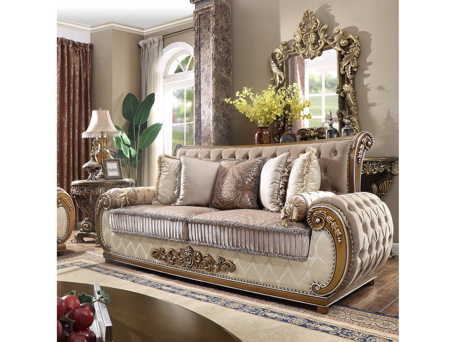 Iris Bronze Sofa / HD-25 - Ornate Home