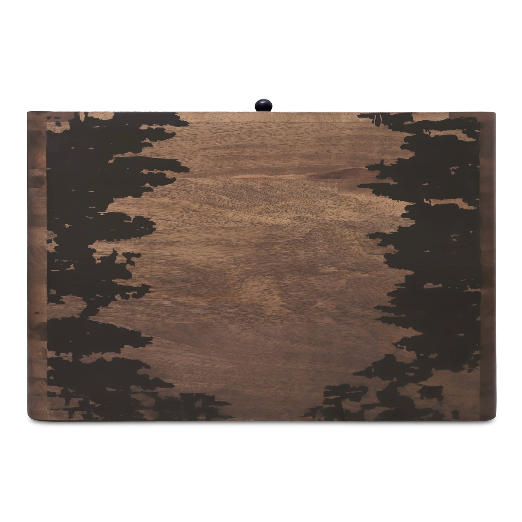 Iris Distressed Black Nightstand - Ornate Home