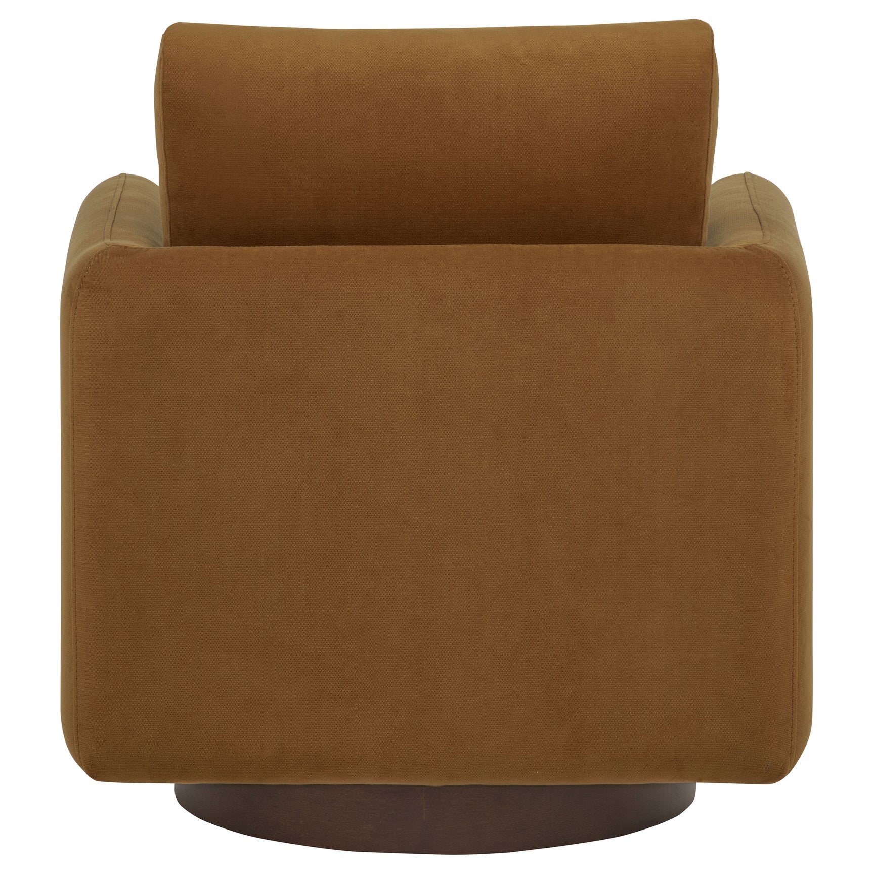 Iris Rust Fabric Upholstered Swivel Accent Chair - Ornate Home