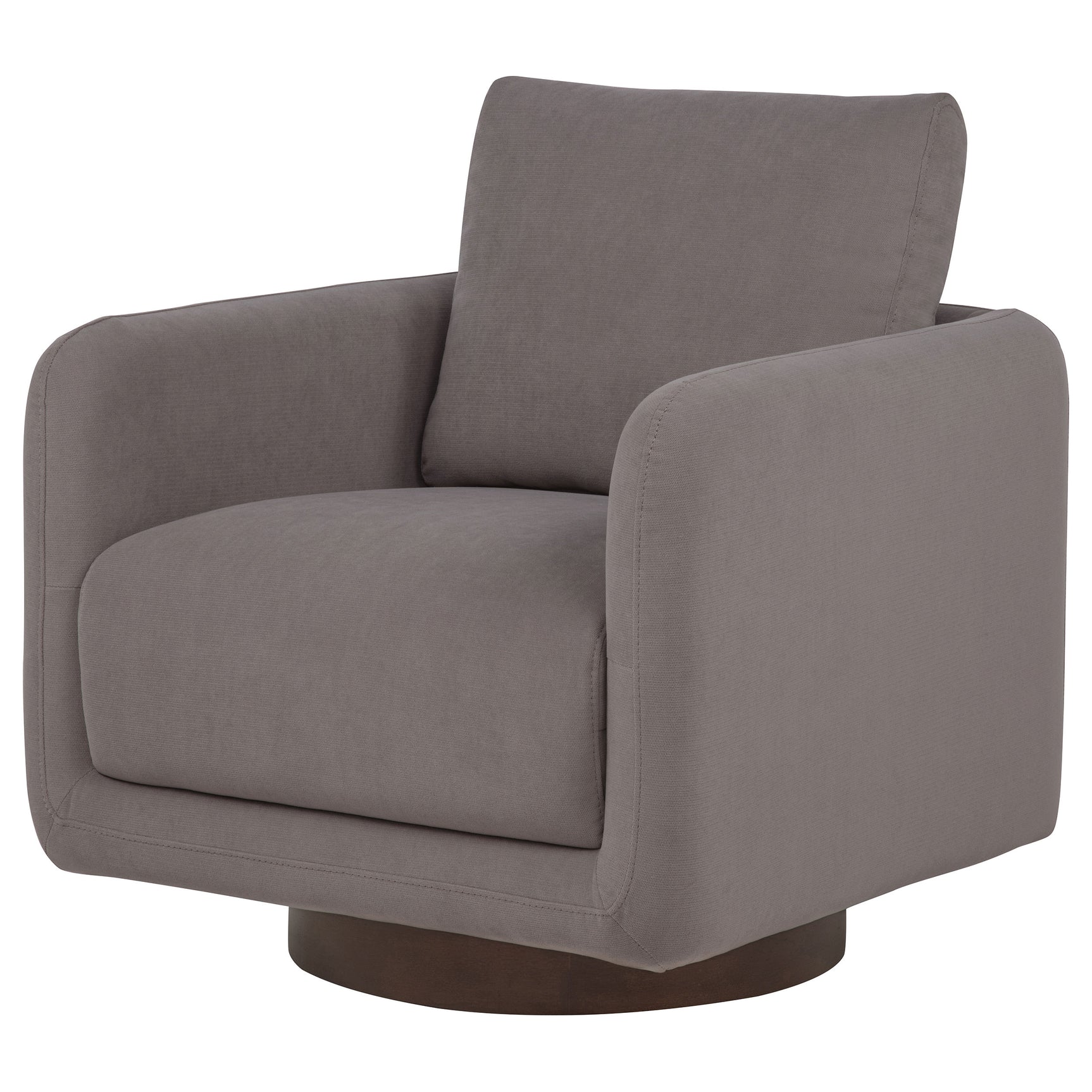 Iris Stone Fabric Upholstered Swivel Accent Chair - Ornate Home