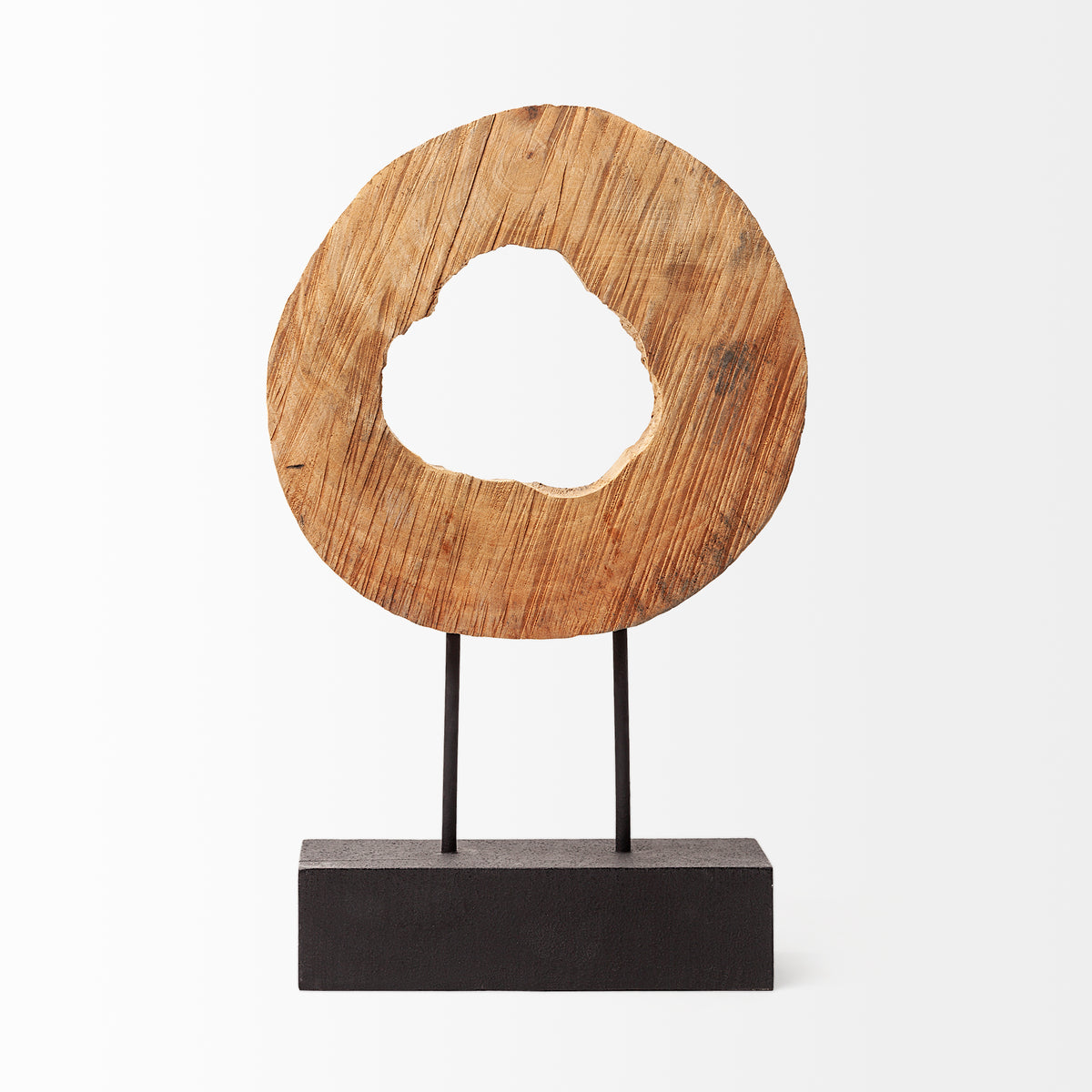 Ironwood Natural Small Wooden Circular Object - Ornate Home