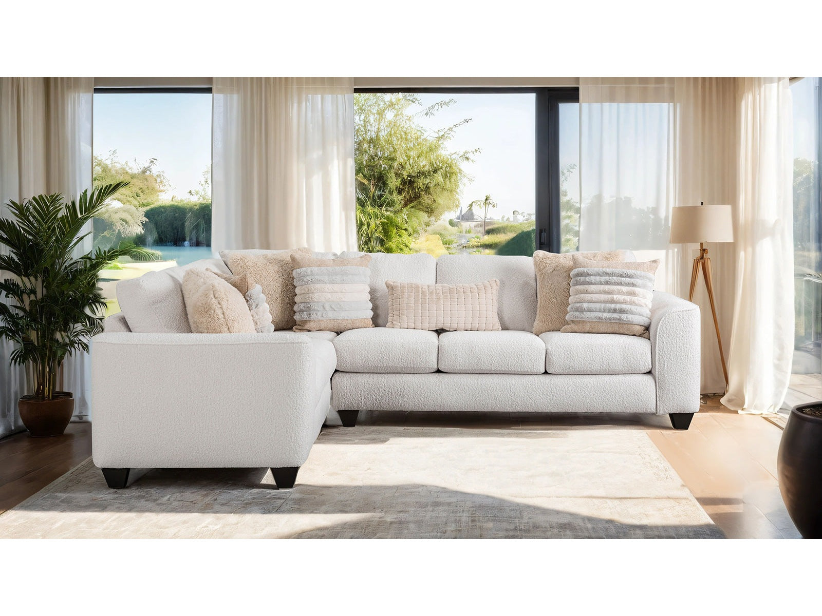 Iroquois Tan Sectional - Ornate Home