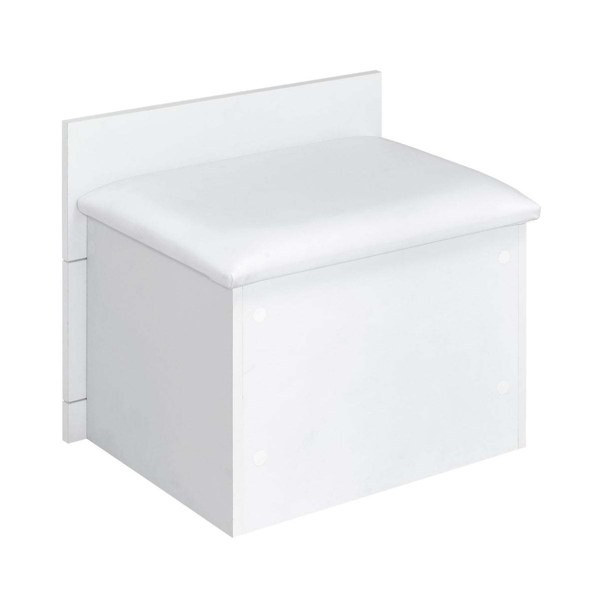 Irvine Glossy White Mini Dressing Table with Stool, LED and USB - Ornate Home