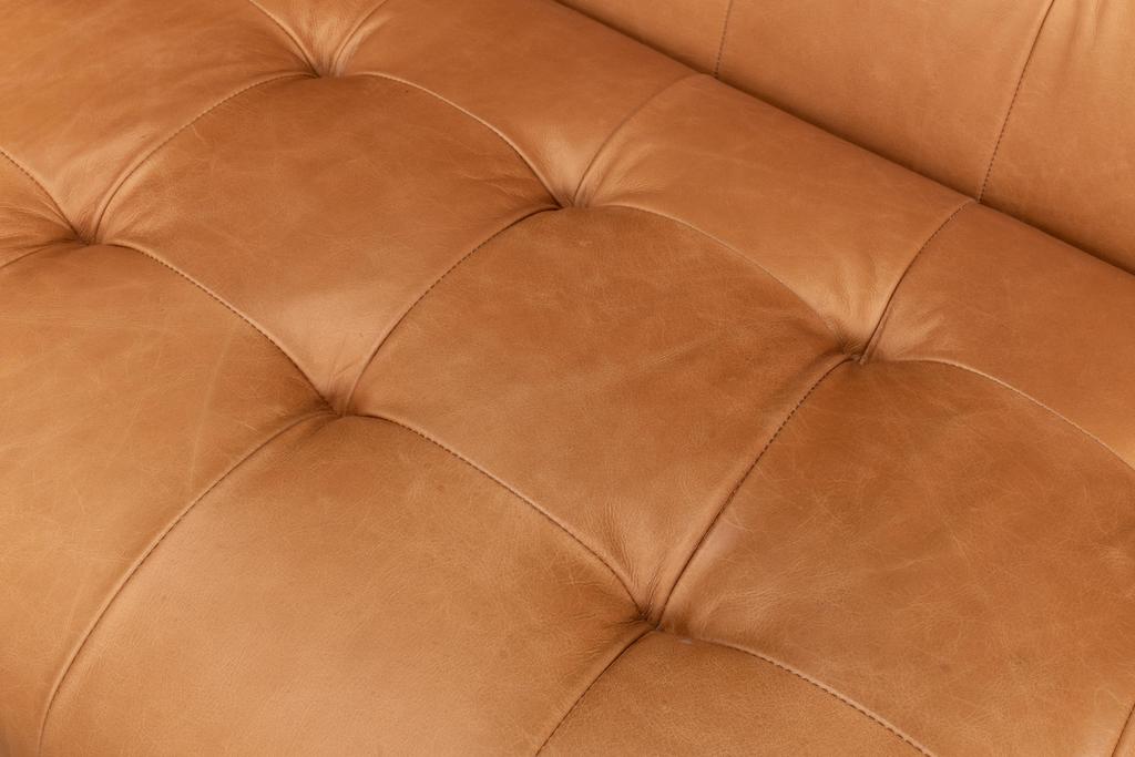 Isaac Brown Leather Sofa - Ornate Home