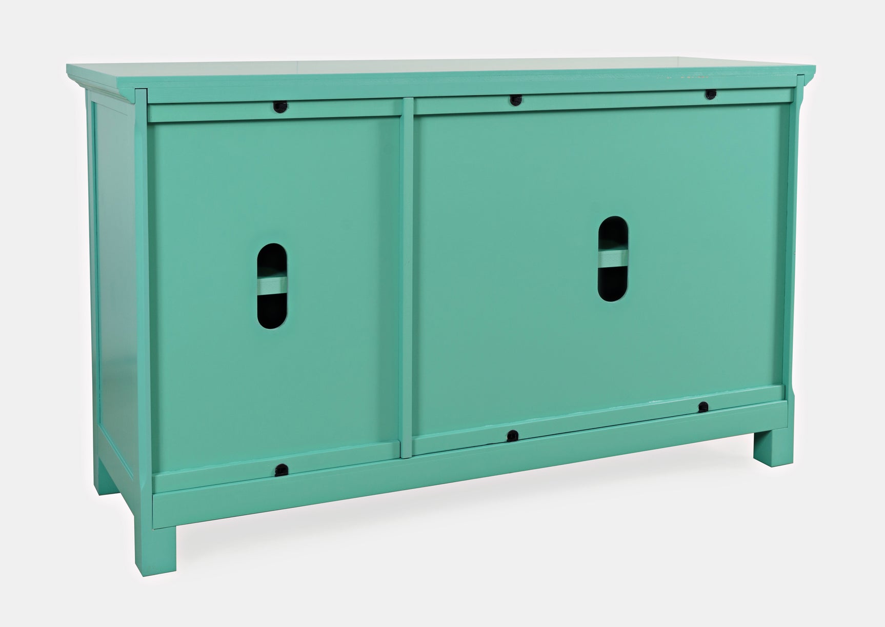 Isabella Aqua 54 Mirrored Accent Cabinet - Ornate Home