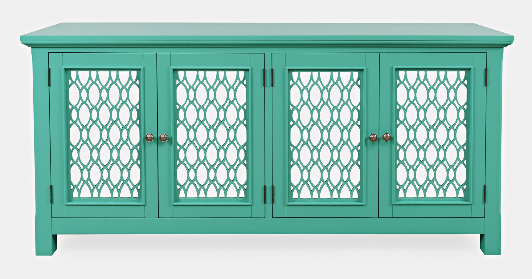 Isabella Aqua 69 Mirrored Accent Cabinet - Ornate Home