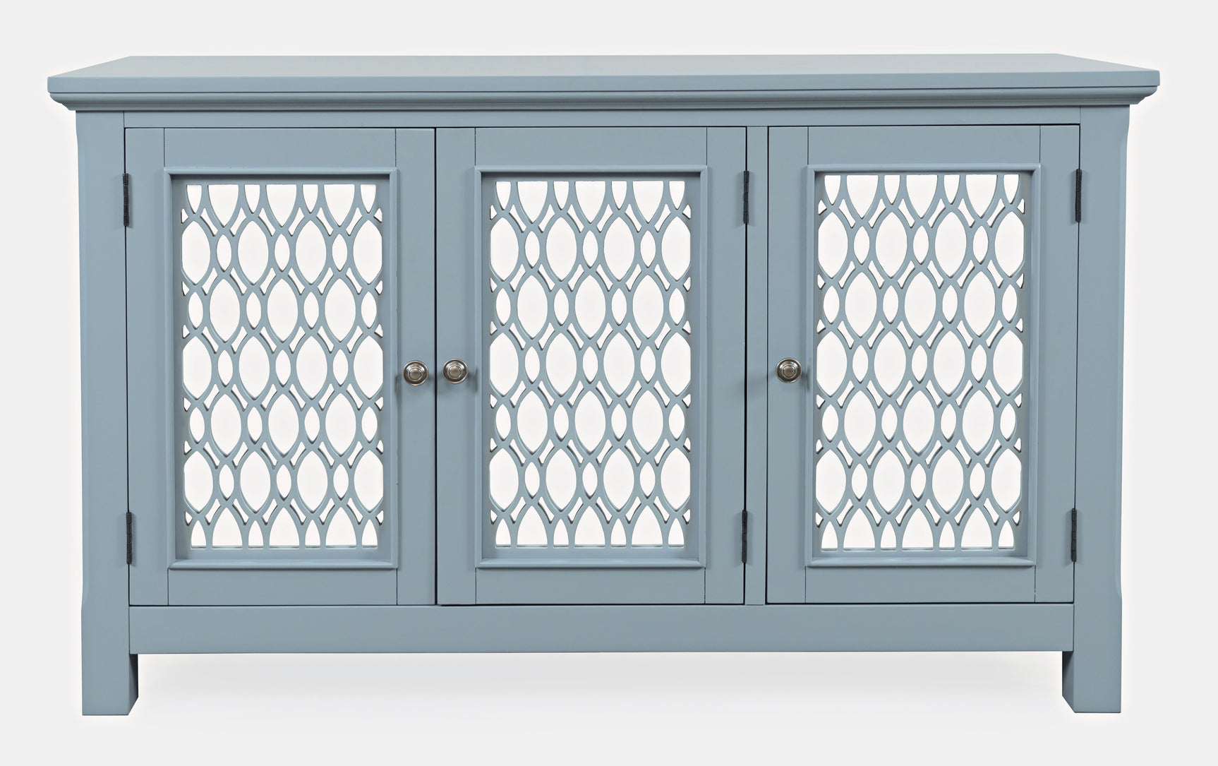 Isabella Blue 54 Mirrored Accent Cabinet - Ornate Home