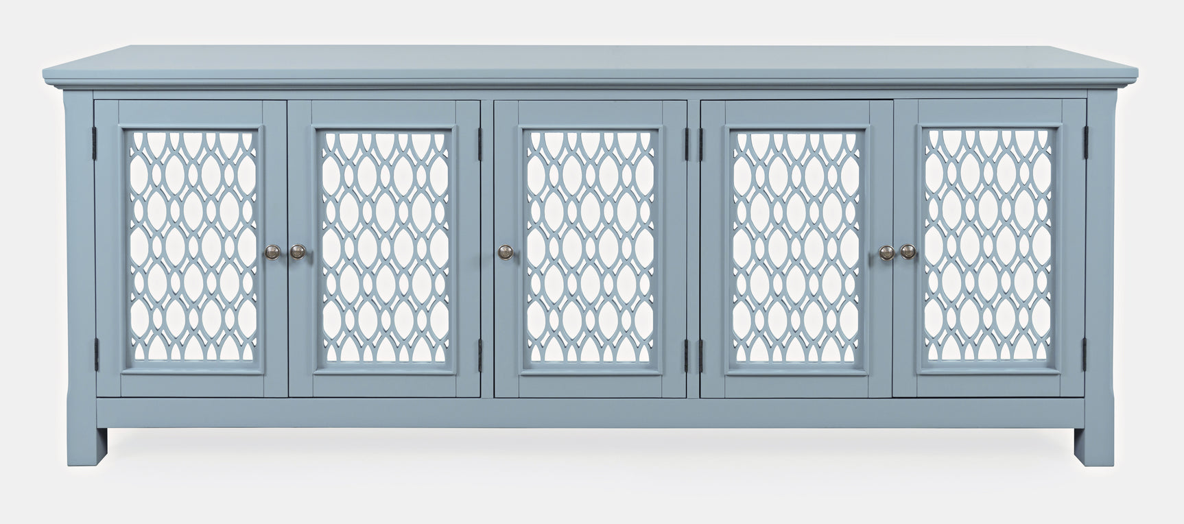 Isabella Blue 86 Mirrored Accent Cabinet - Ornate Home
