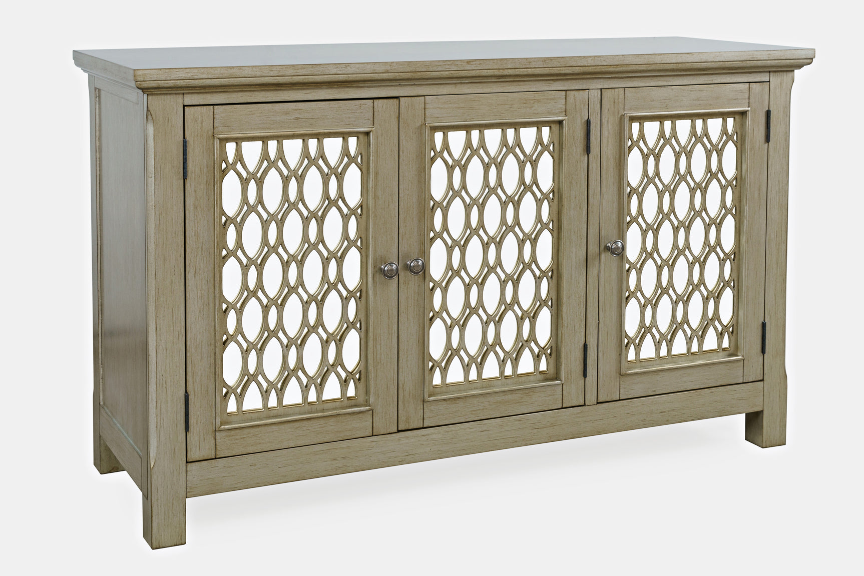 Isabella Champagne 54 Mirrored Accent Cabinet - Ornate Home