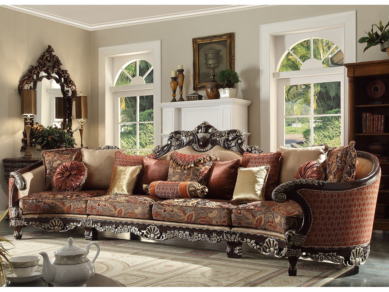 Isabella Mohagany Sectional / HD-111 - Ornate Home