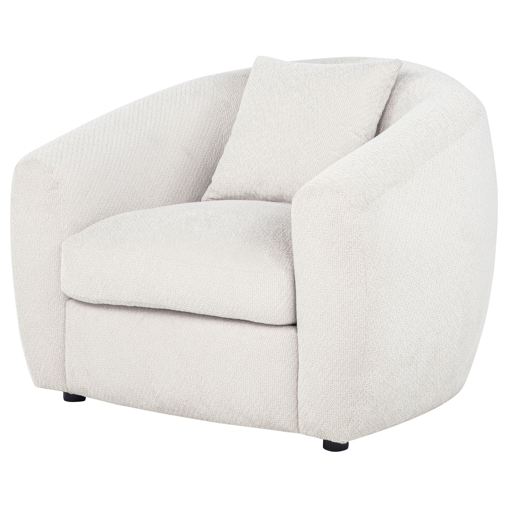 Isabella Sand Fabric Upholstered Accent Chair - Ornate Home