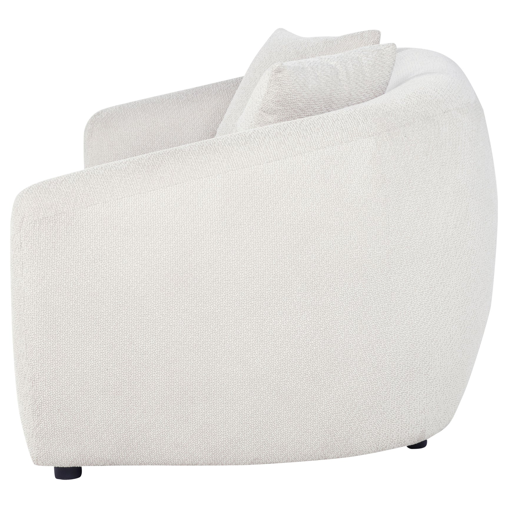 Isabella Sand Fabric Upholstered Loveseat - Ornate Home