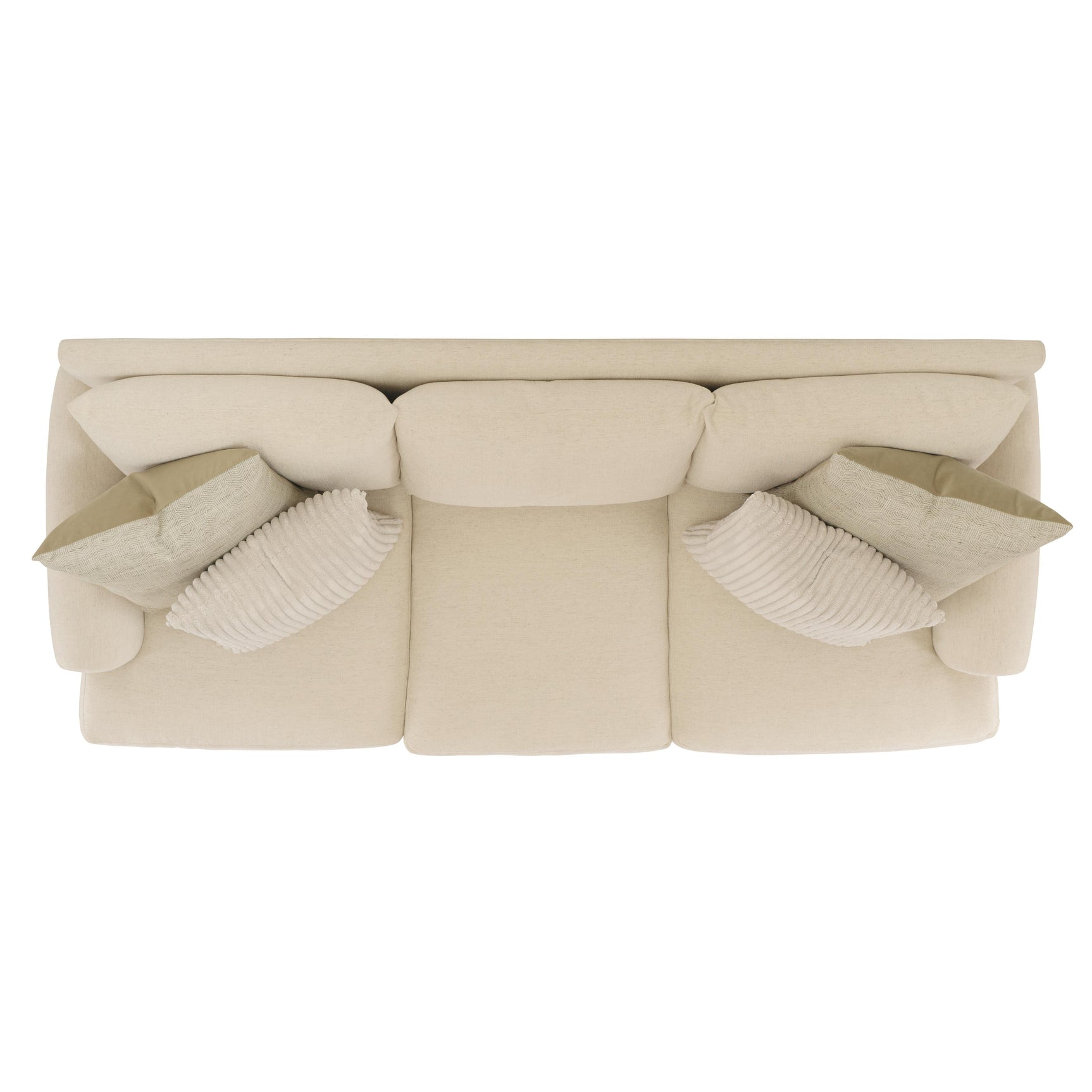 Isabella White/Cream Fabric Sofa - Ornate Home
