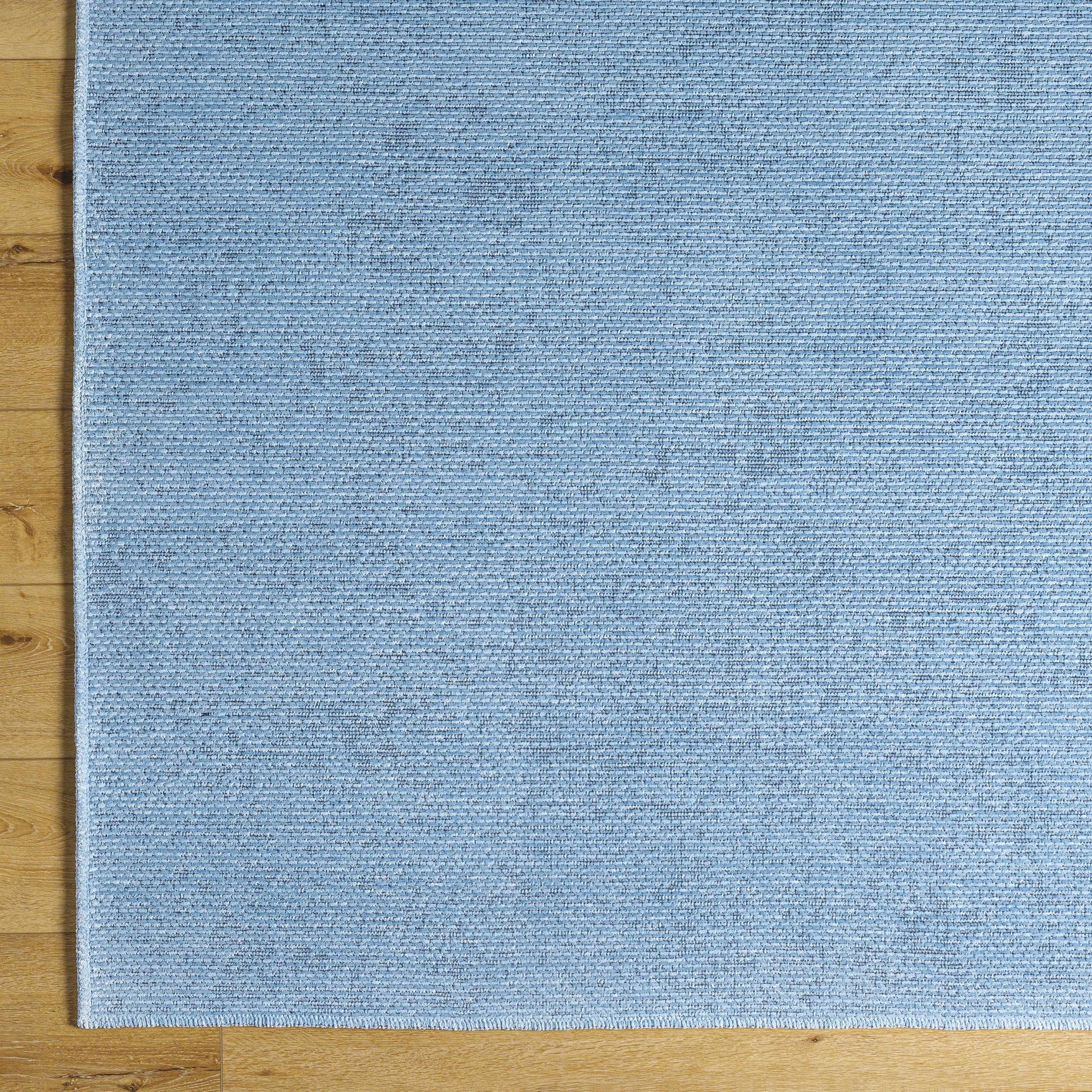 Isako Blue Solid Washable Area Rug - Clearance - Ornate Home