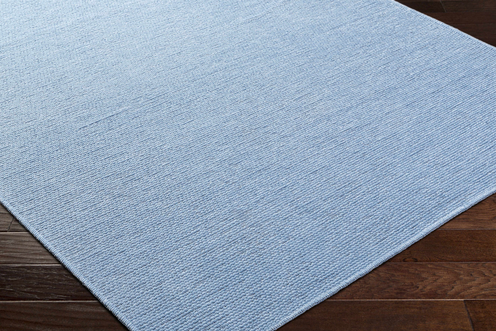 Isako Blue Solid Washable Area Rug - Clearance - Ornate Home