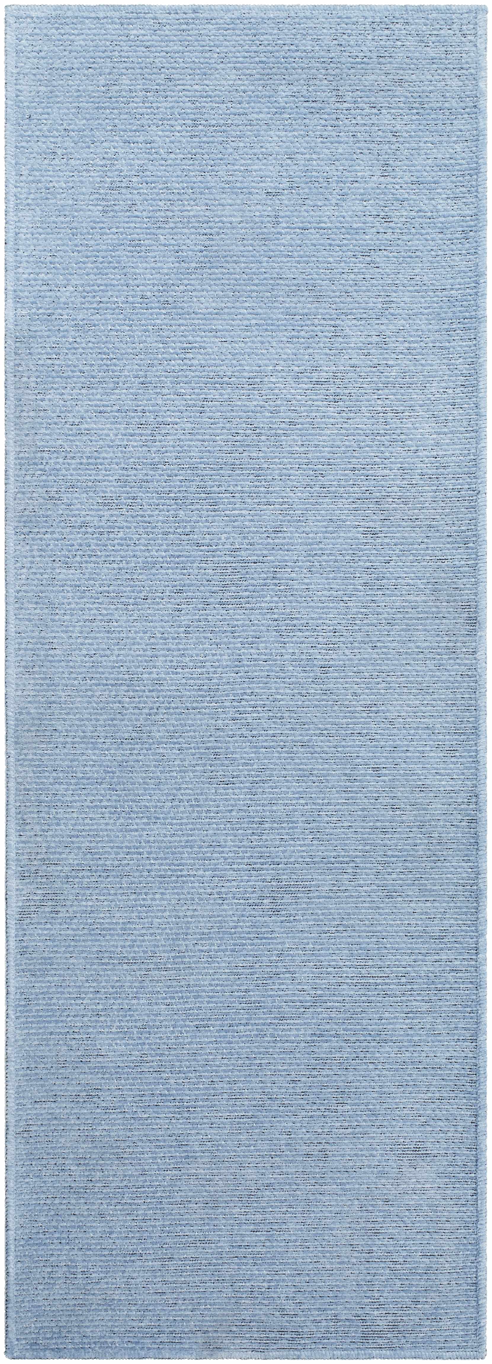 Isako Blue Solid Washable Area Rug - Clearance - Ornate Home