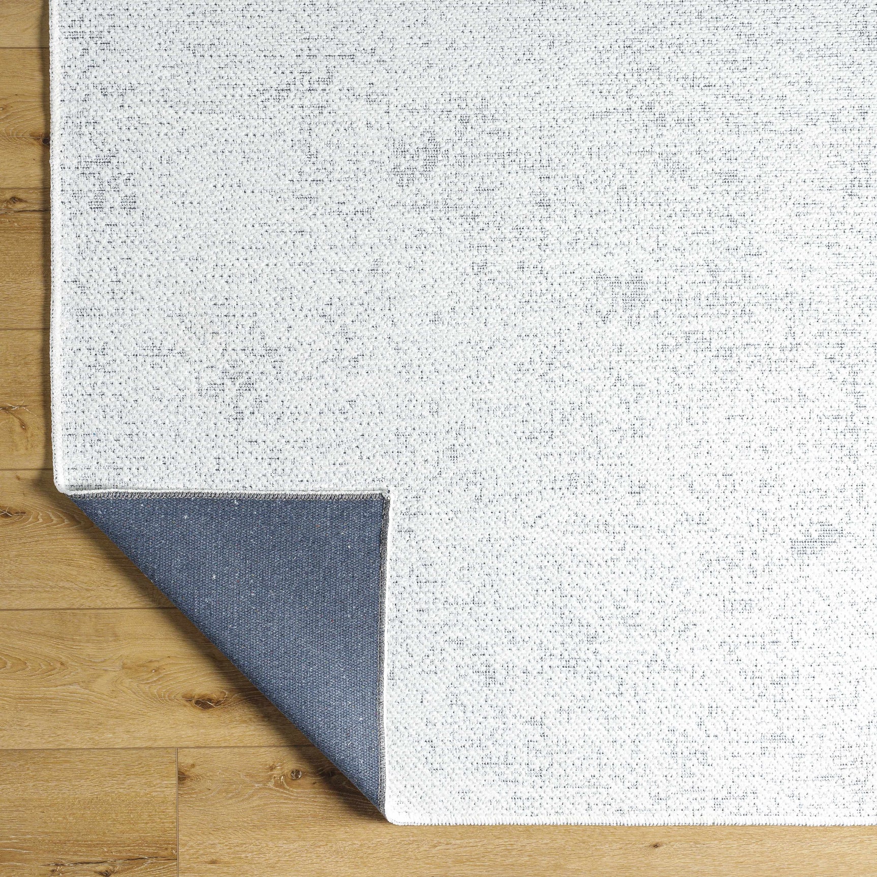 Isako Cream & Gray Solid Washable Area Rug - Clearance - Ornate Home