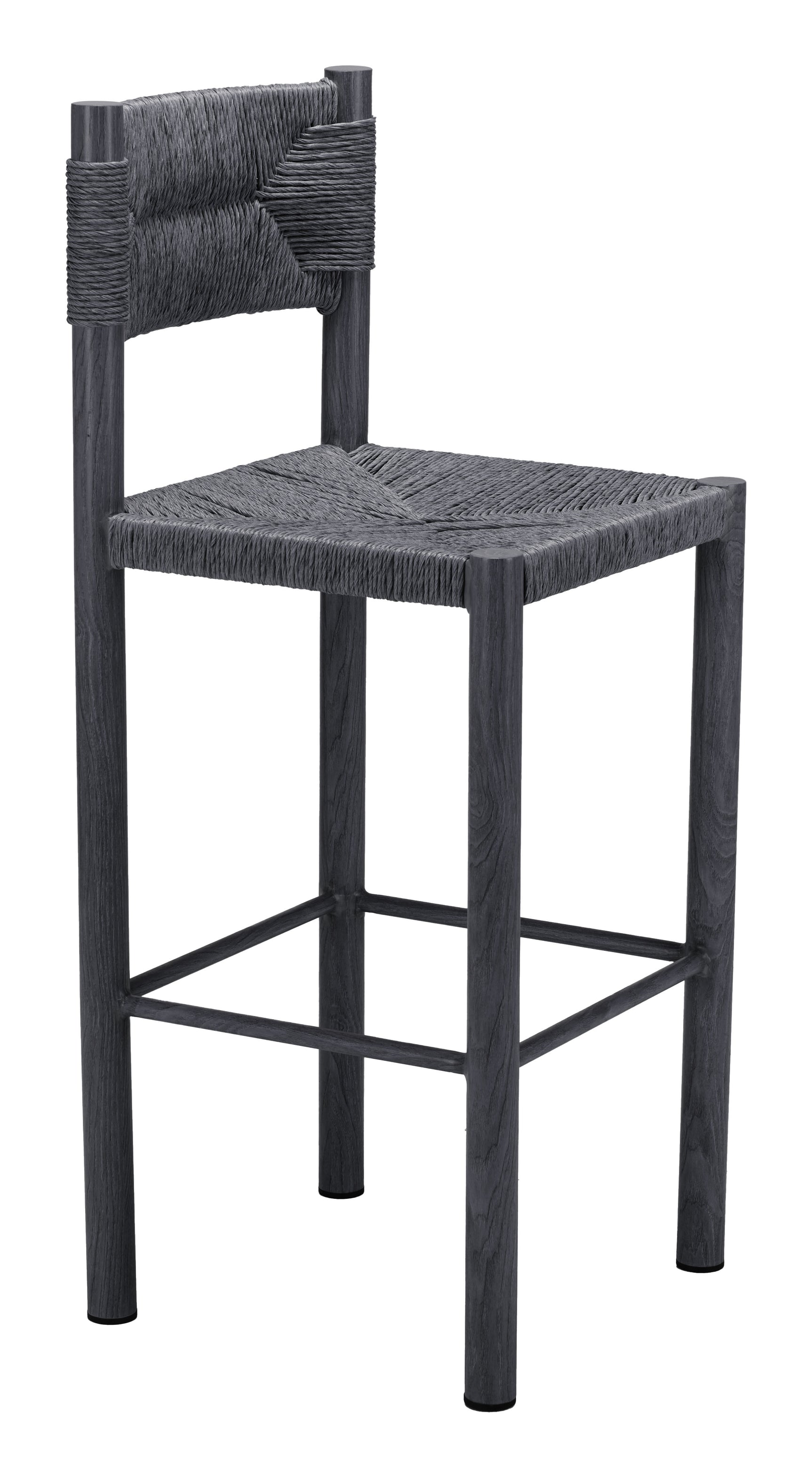 Iska Black Barstool (Set of 2) - Ornate Home